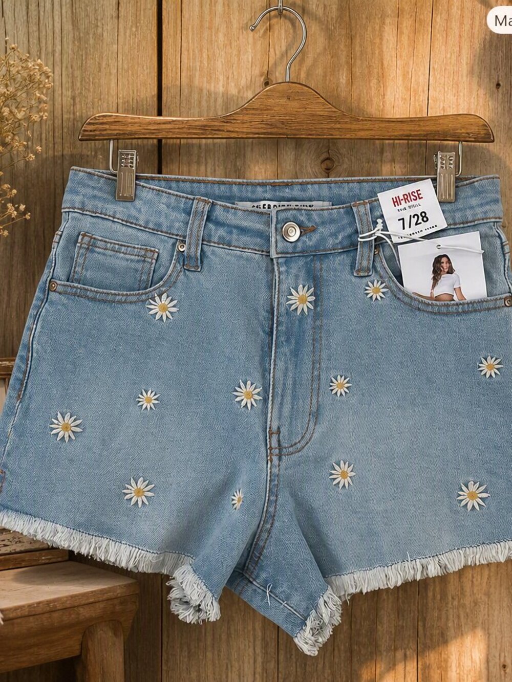 Celebrity Pink Hi-Rise The Doll Denim Shorts Size 7 Juniors NWT